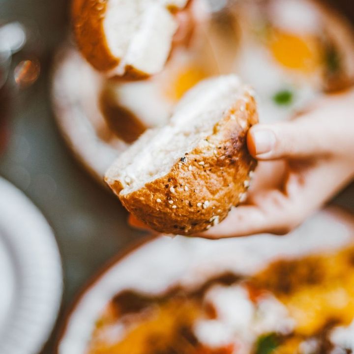 Brunch — a plate, close up